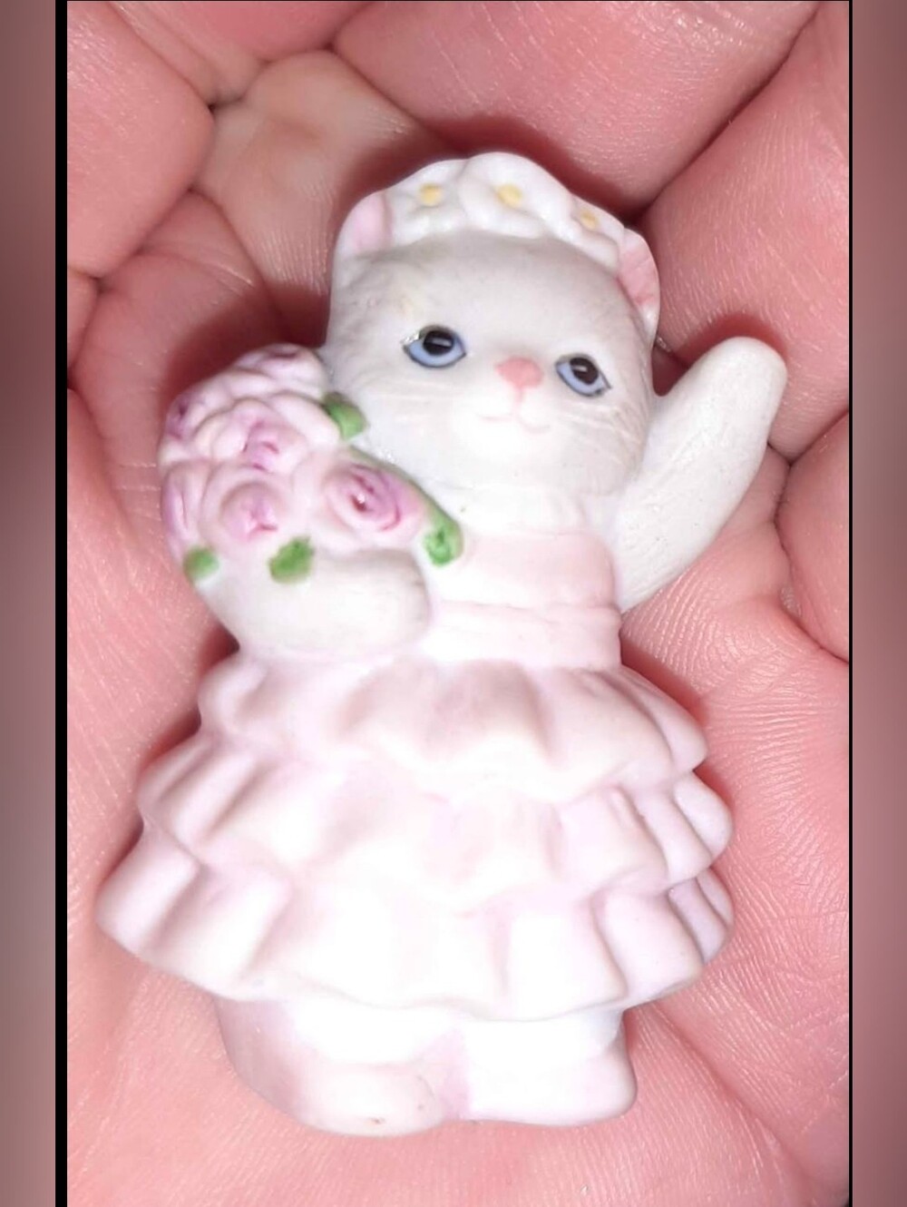 Vintage Collectible Ballet 1992 Kitty Cucumber Ballerina Thimble 1x1"